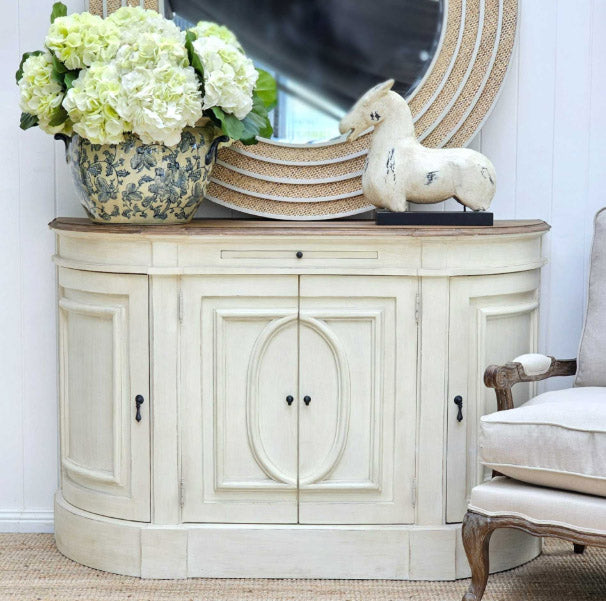 Rivages French Provincial Sideboard 1400mm White