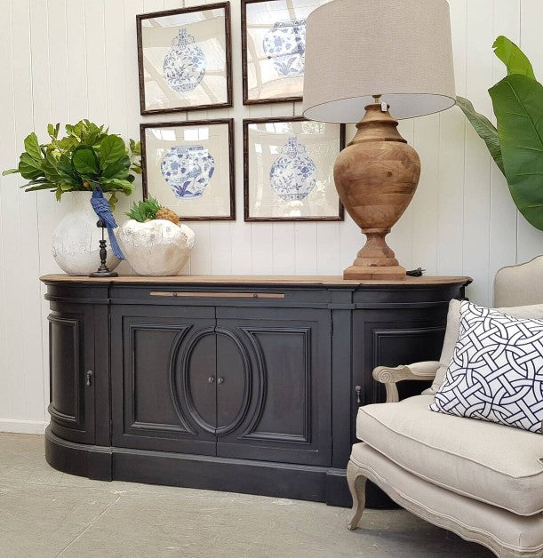 Rivages French Provincial Sideboard 2110mm Black