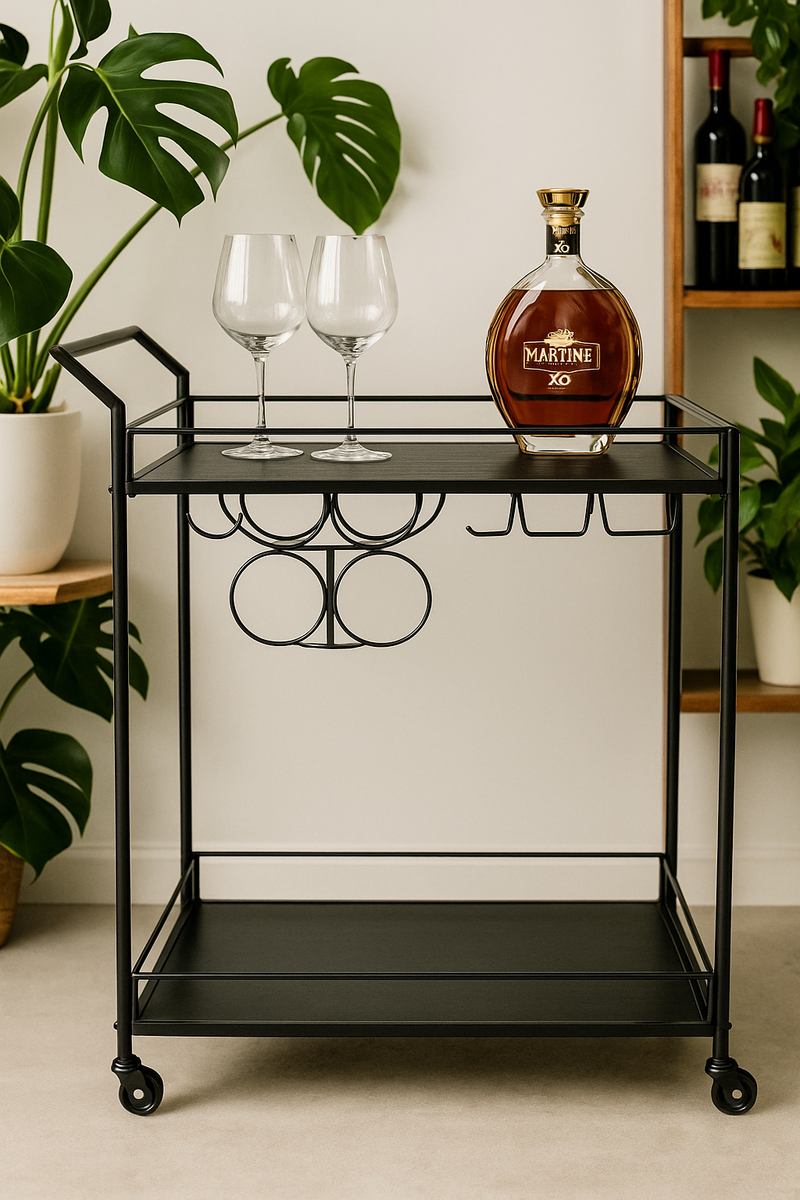 Ava Bar Trolley Black