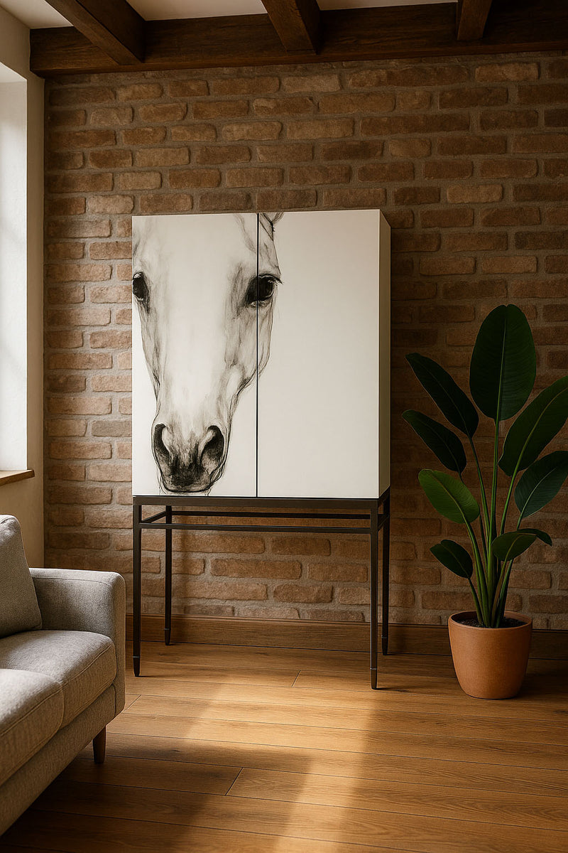 SPECIAL Cabinet/Wardrobe--Horse Picture