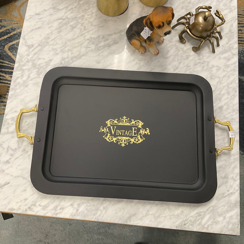 Black Vintage Tray 64x39