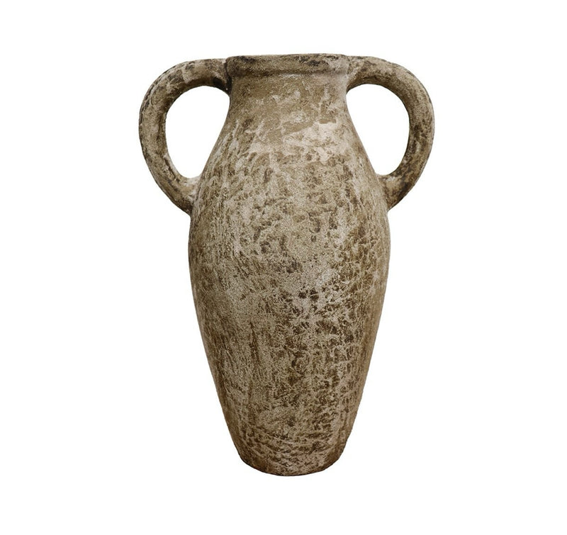 Earthenware Urn Vessel - Aged Natural