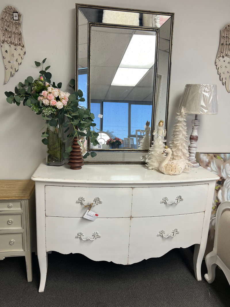 Polar White French Drawer Chest