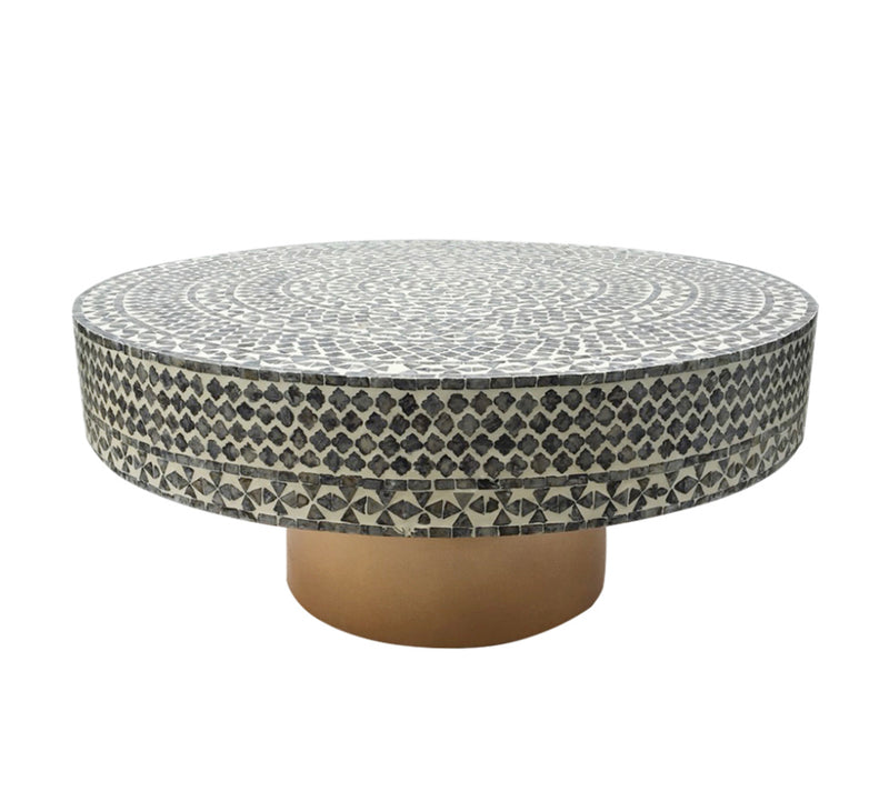 Capiz Coffee Table Black