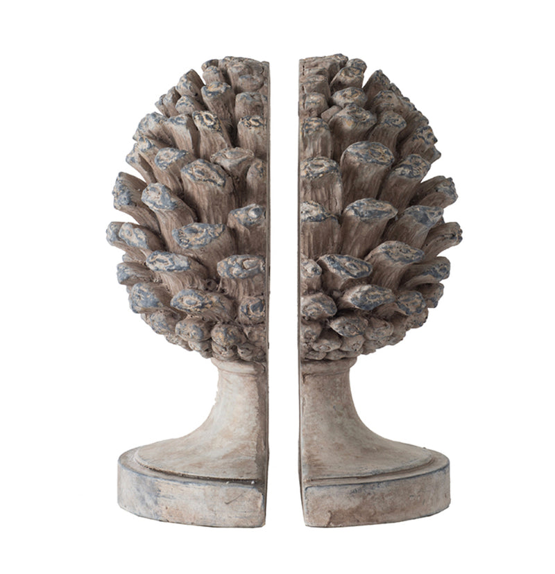 Pine Cone Bookends S/2