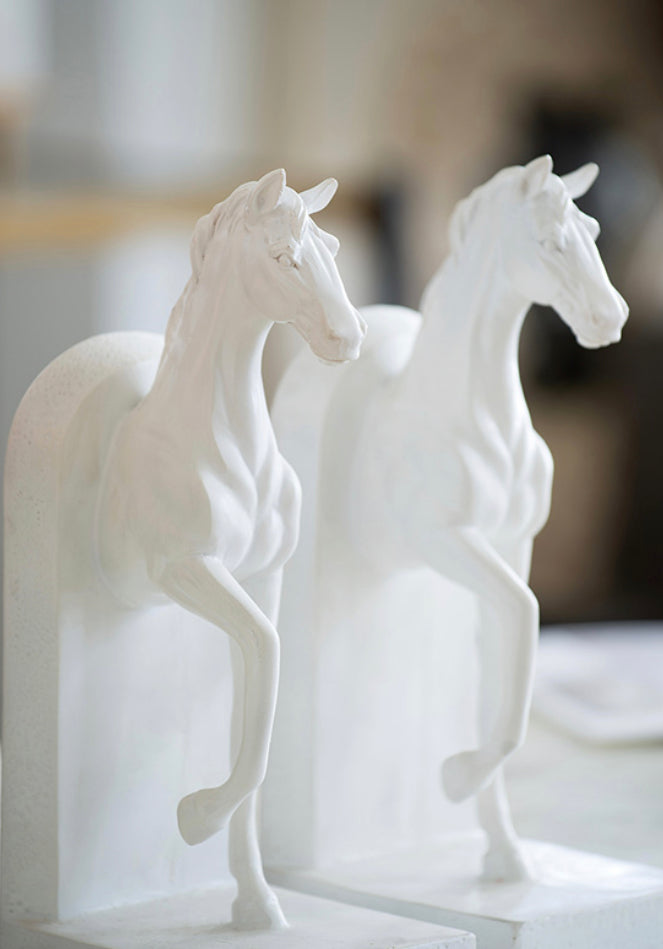 Trotting Horse  Bookends S/2