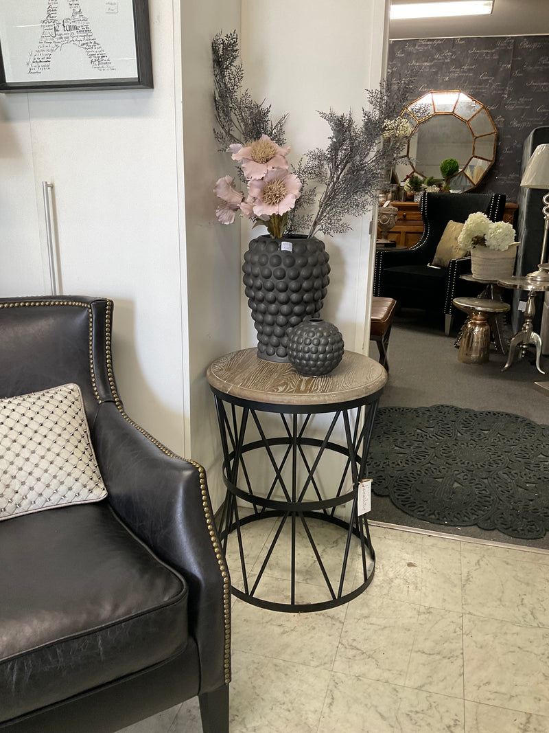 Mindy Industrial Loft Side Table