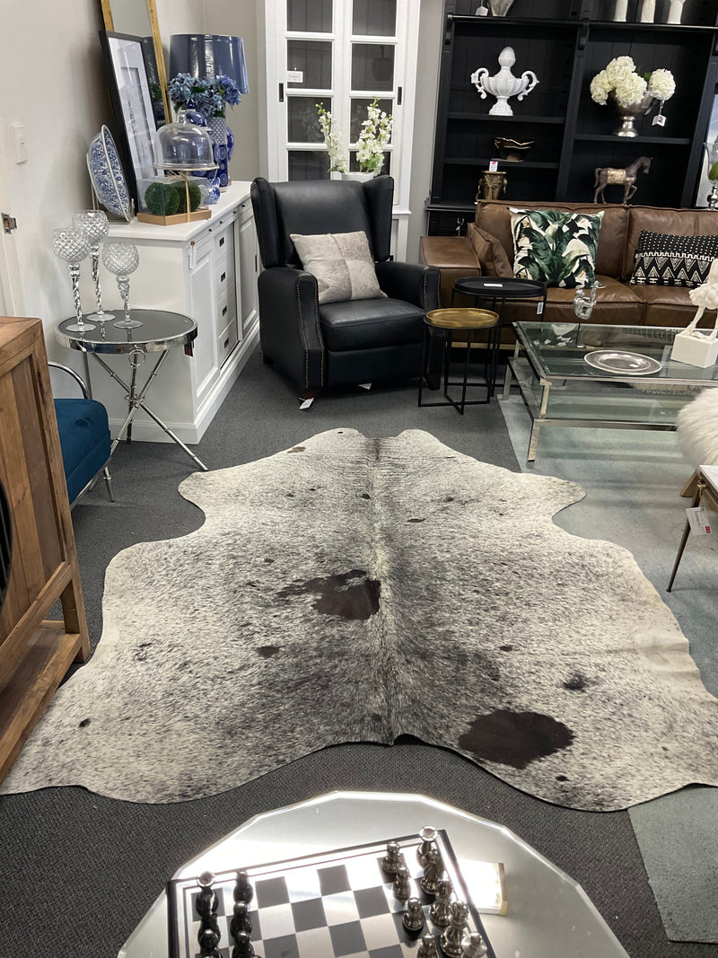 Cowhide Rug Grade A+++ large/Grey