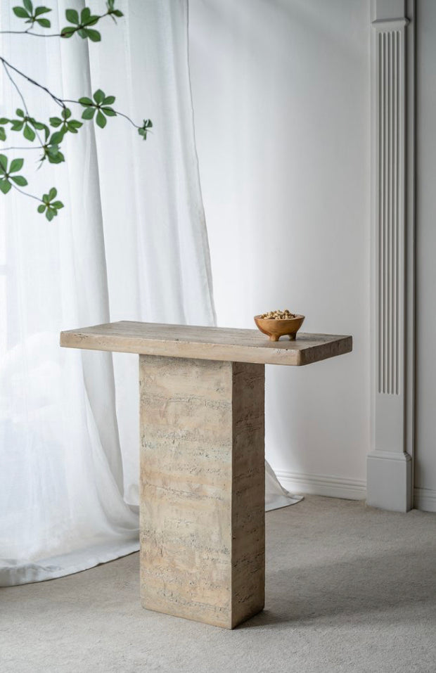Cement Console Table Natural