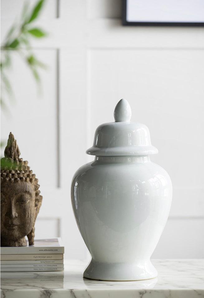 Seaford Ginger Jar White Medium