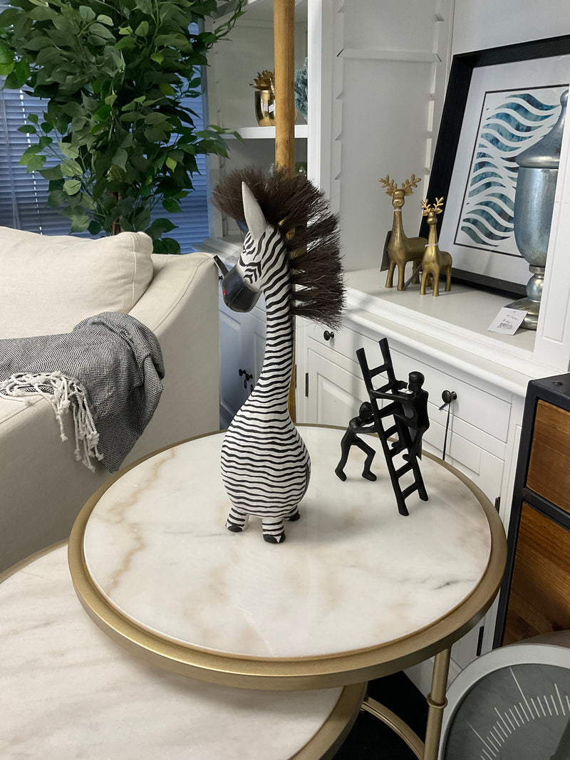 Handmade Sitting Hairy Zebra