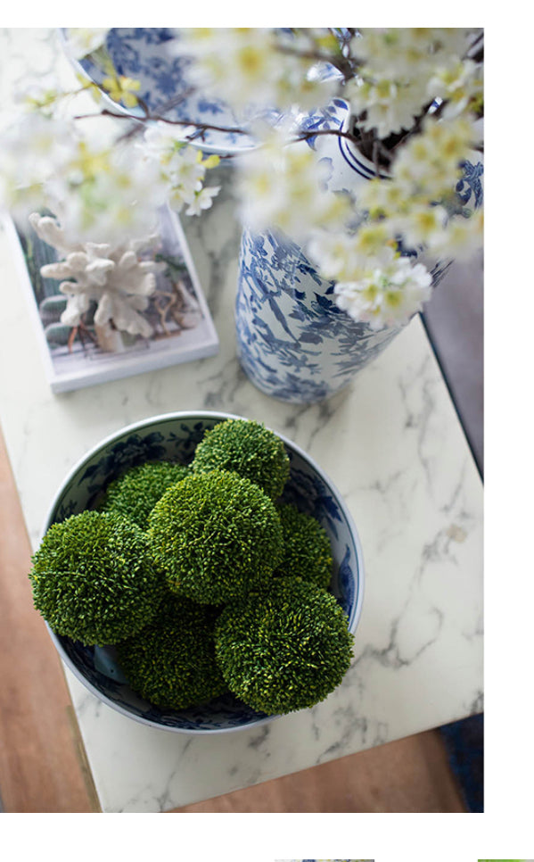 Faux Boxwood Decor in Box S/2 15cm