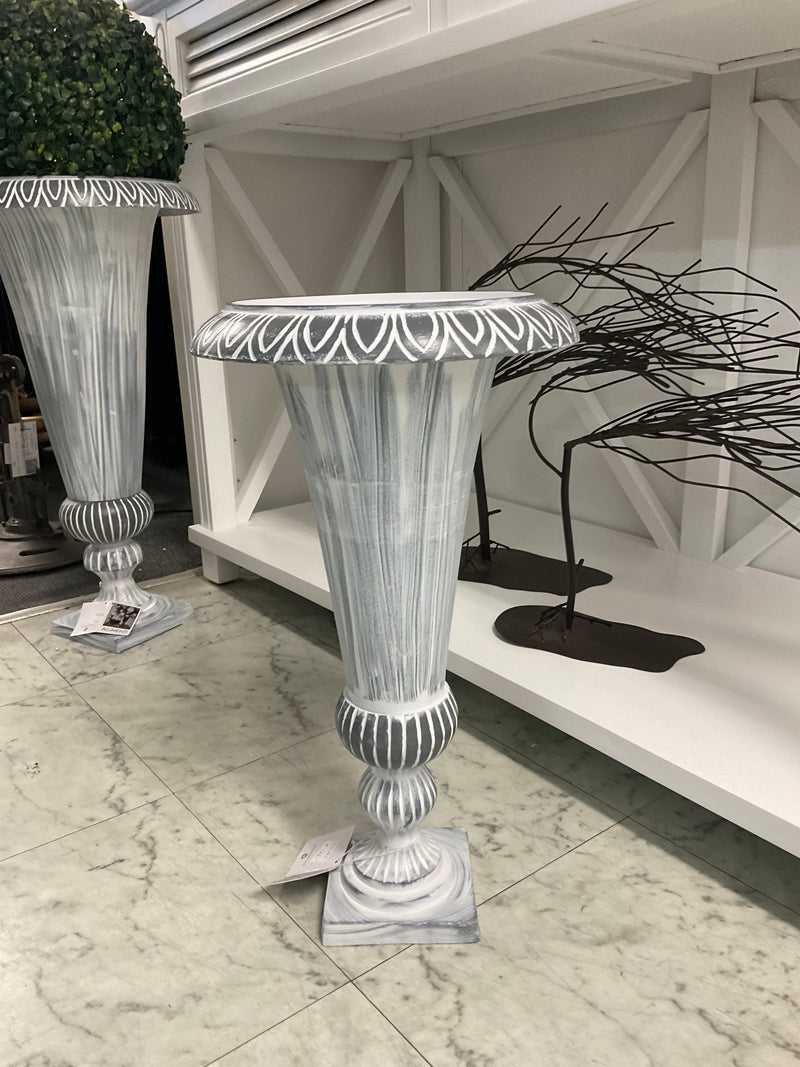 Aluminium Urn Grey 47cm Tall