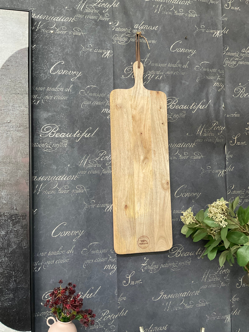 LONG WOODEN CHOPPING BOARD 80CM