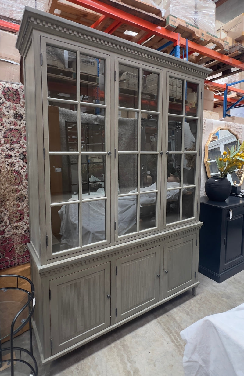 Cyan Grey Glazed Bookcase