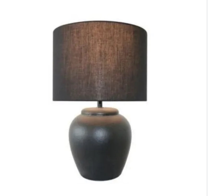 BELLE CERAMIC LAMP - BLACK 43CM