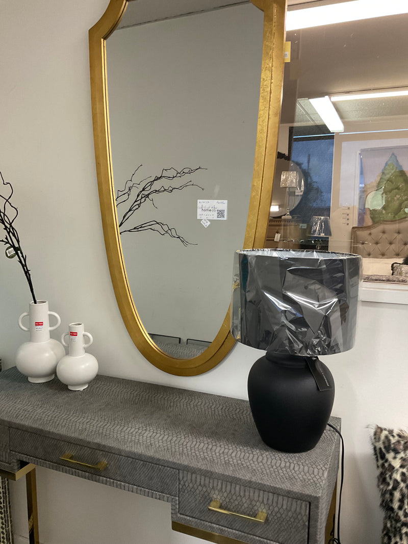 BELLE CERAMIC LAMP - BLACK 43CM