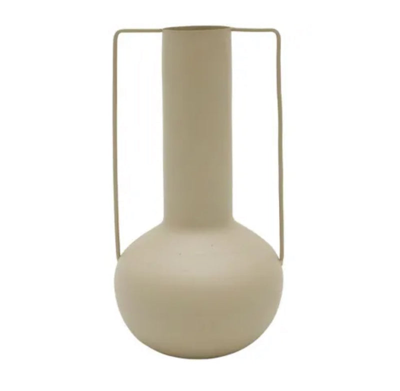 Pippy Metal Vase White 8x35CM