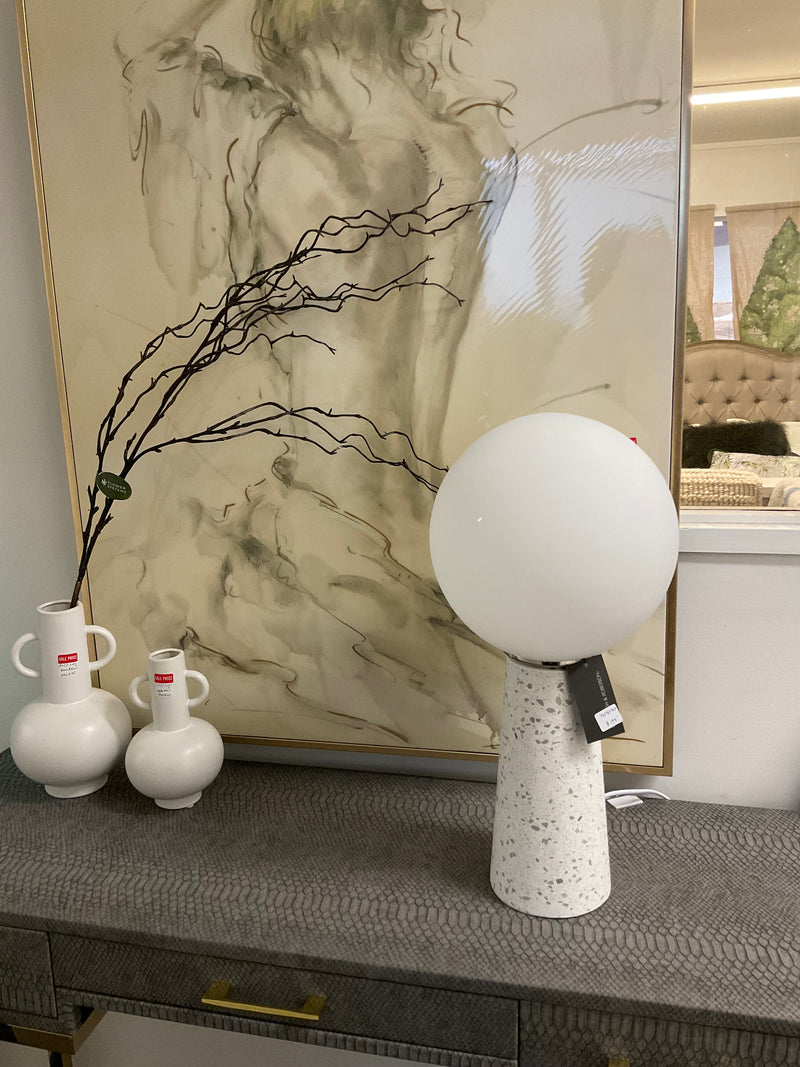 Luna Terrazzo Lamp - White
