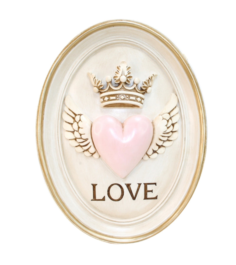 WALLART--LOVE- BEIGE(26CM)