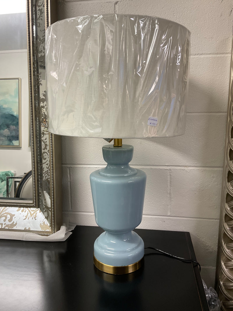 Stoneware Table Lamp Blue