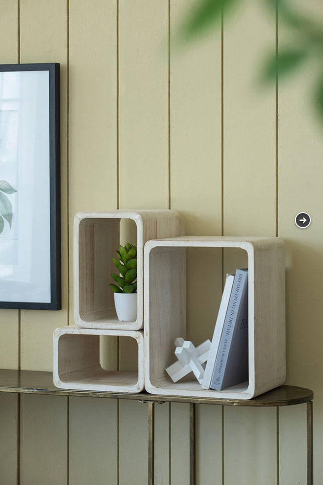 Set/4 Square Shelf Set