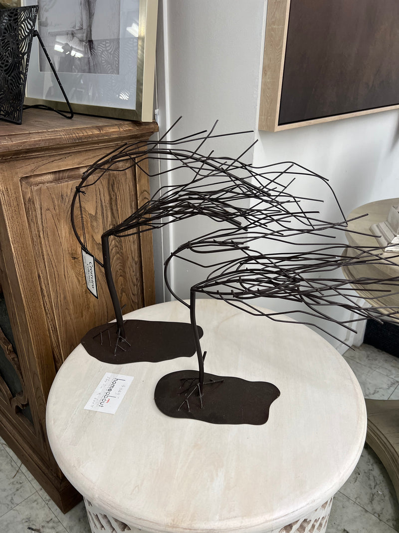 Windy Woods Tree  Sculpture Set of 2
