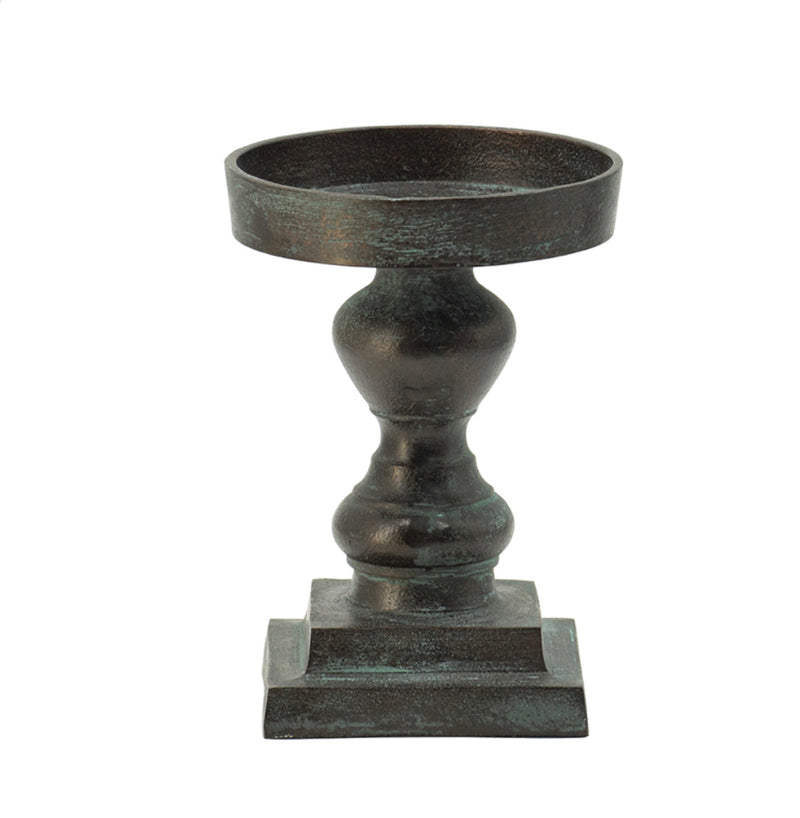 Patina Aluminium Pillar Holder