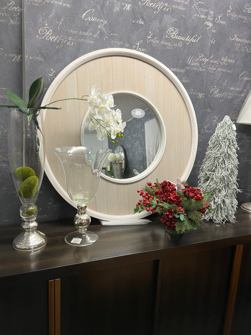 Antique Mastic Frame With Flat Mirror 89CM