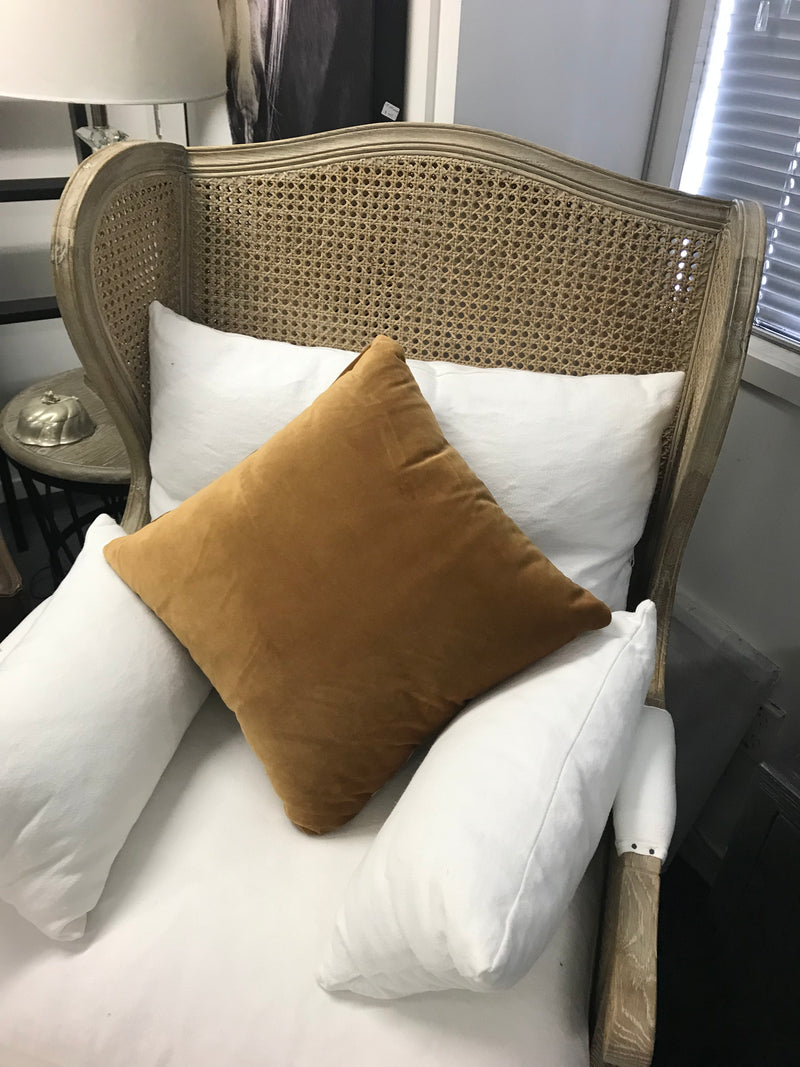 Cushion Velvet Mustard