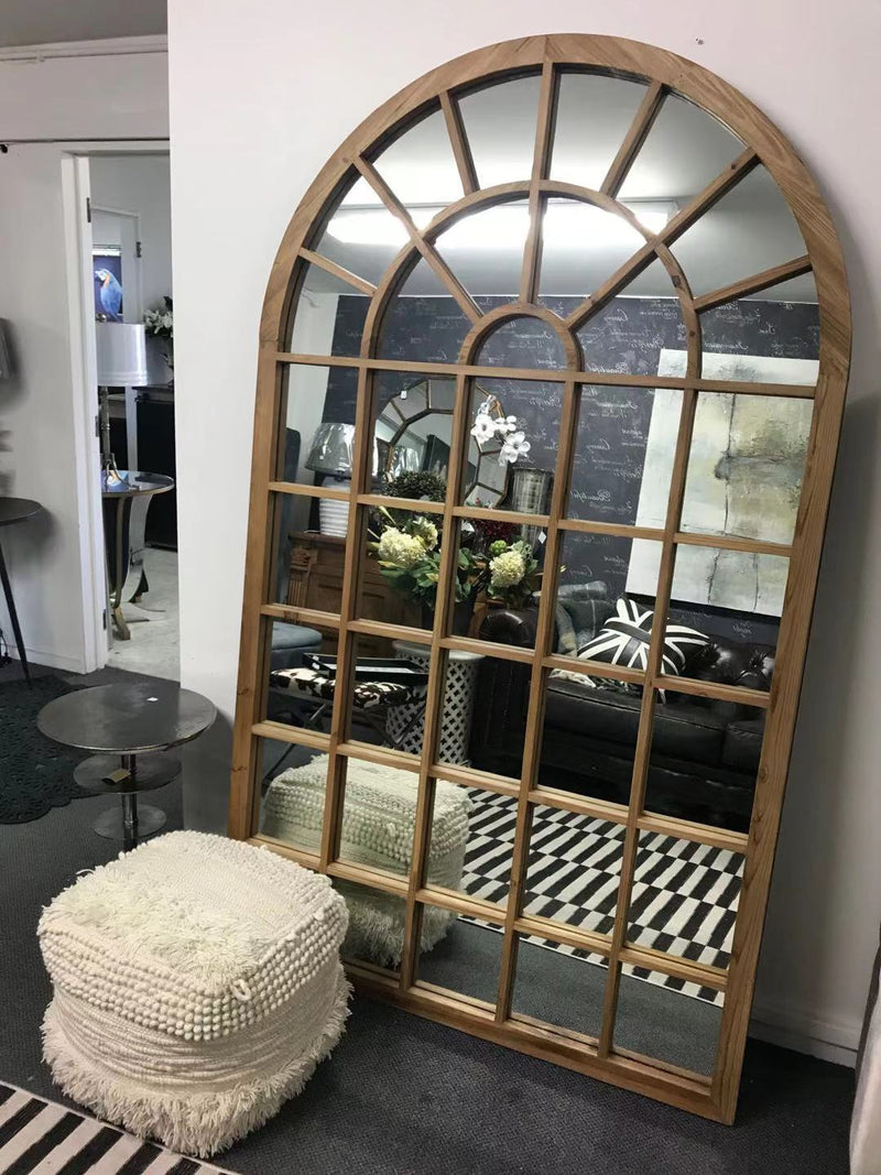 Large wood mirror-