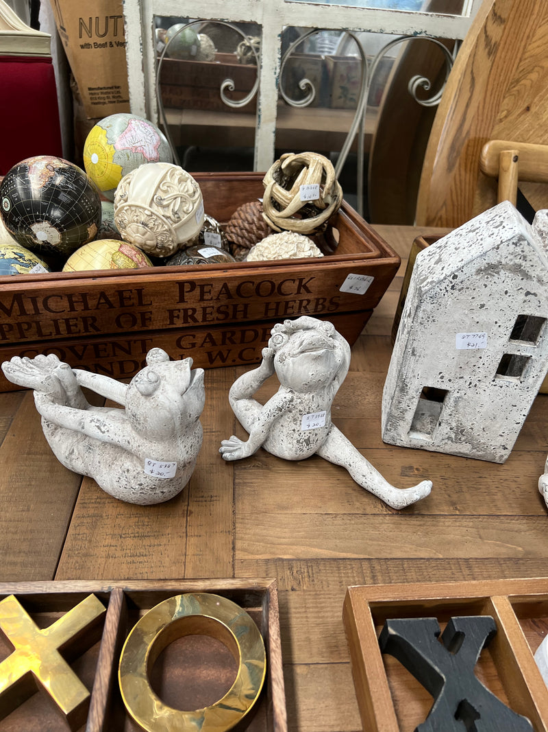 Terracotta Frog Doing Splits