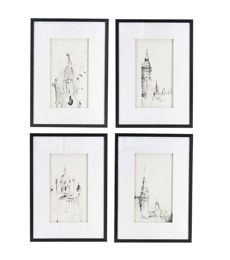 Architecture Wall Art 70cm High EACH (4 Designs)