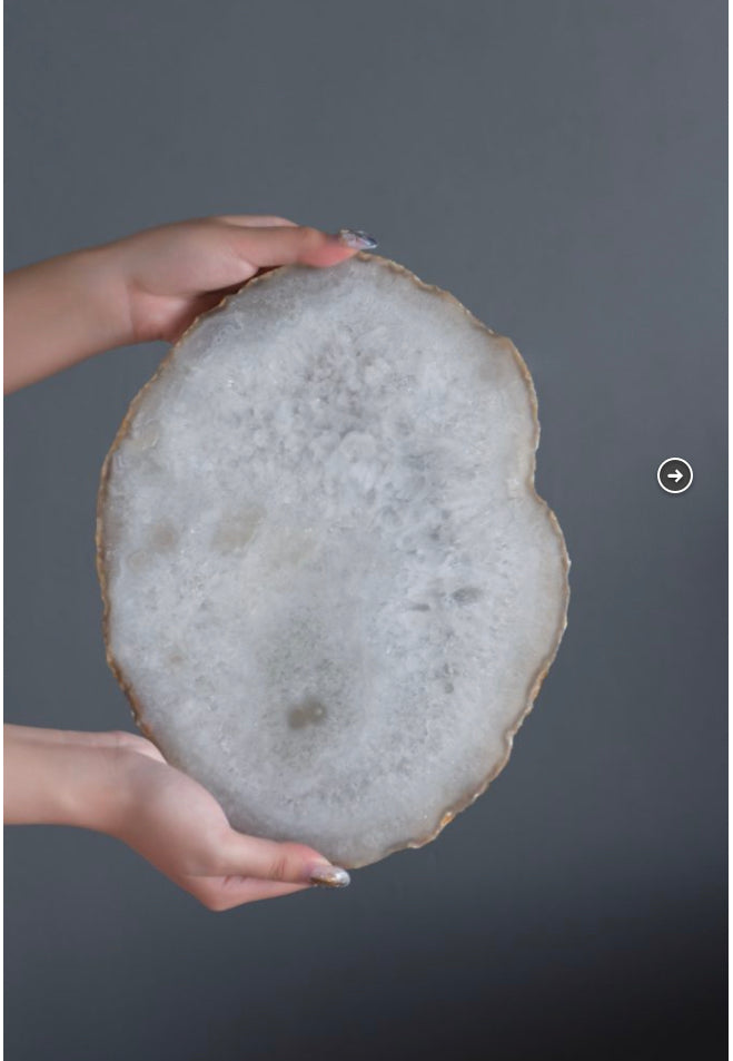 Agate Cheese Plate Natural