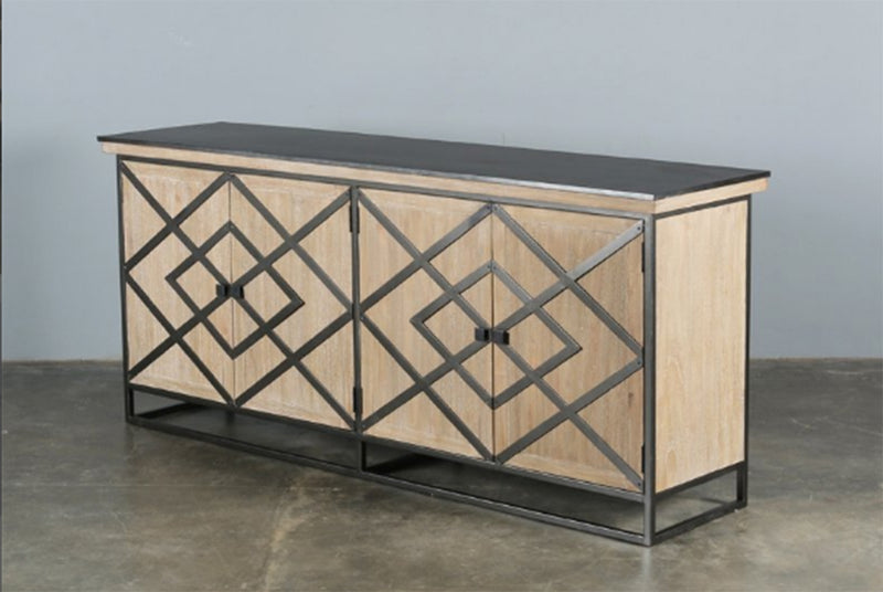 Clearance/Metal/Wood Sideboard