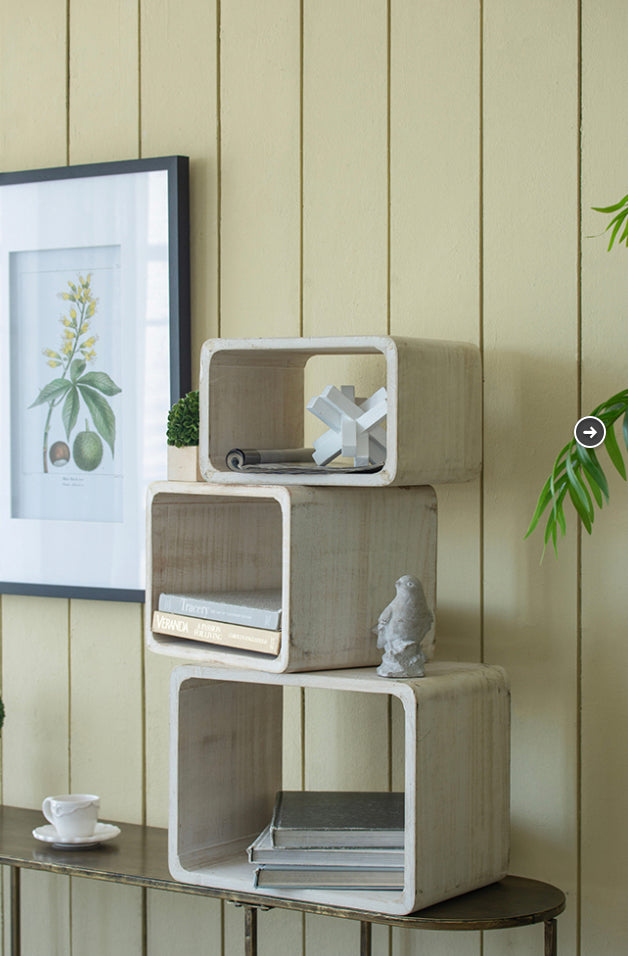 Set/4 Square Shelf Set