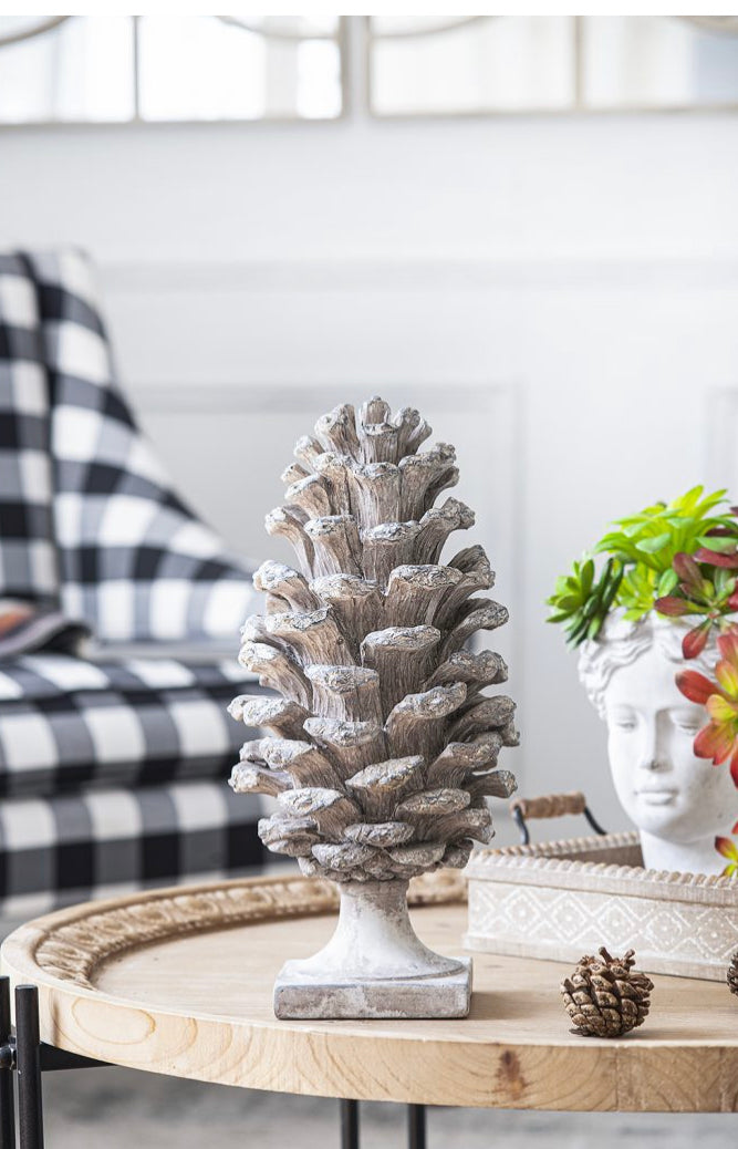 Table Decor Pine Cone 37CM High