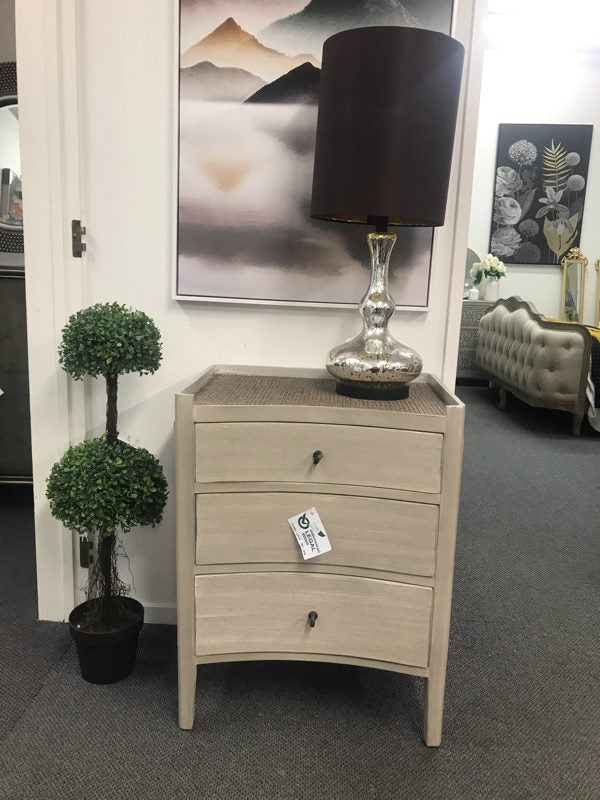 Raffles French Bedside table 3 Drawers X535