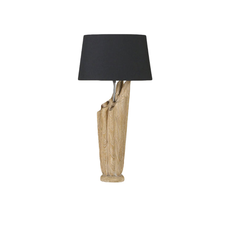 Clearance! Wood Table Lamp Black 72 CM