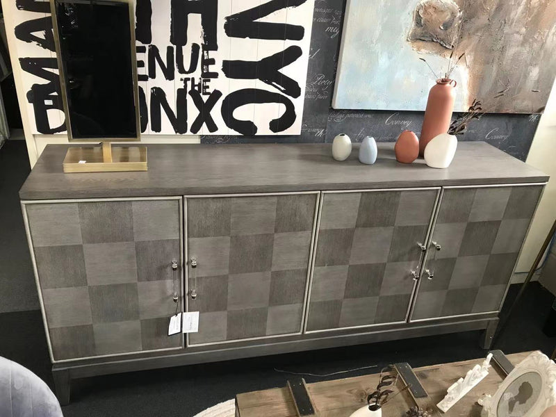 4 Door Square Pattern Sideboard. Clearance!!!!