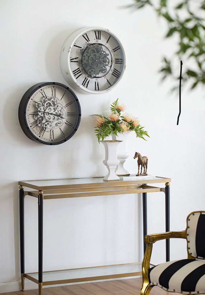 Modern Chic Gold black Console Table