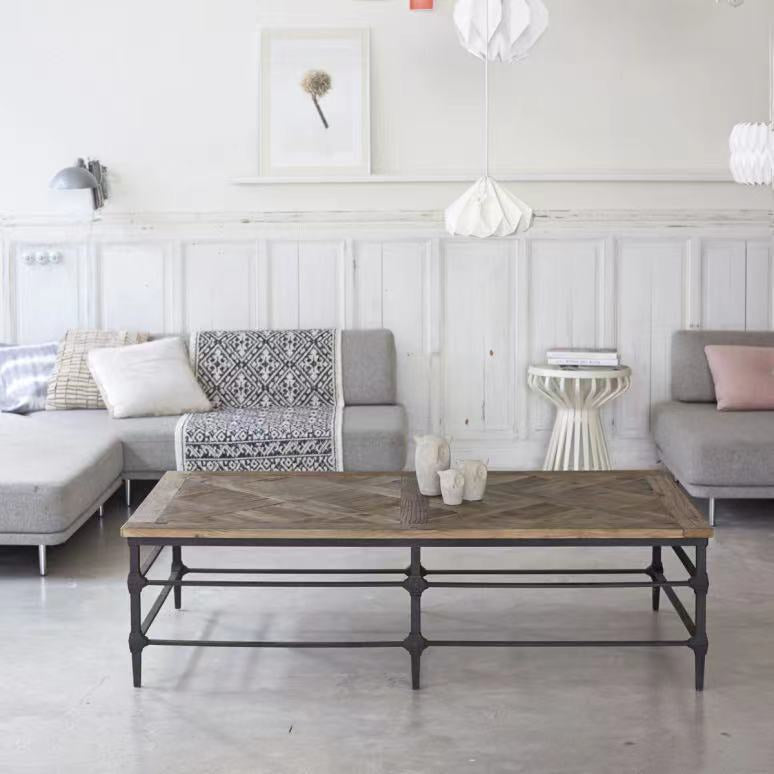 Elm/ Metal Coffee table