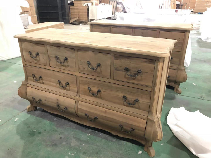 Bella Chest of Drawer Natural-8 Drawers