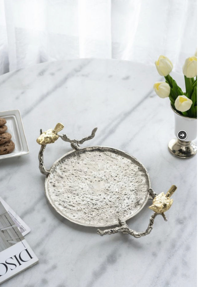 Alvada Decorative Tray Silver Small