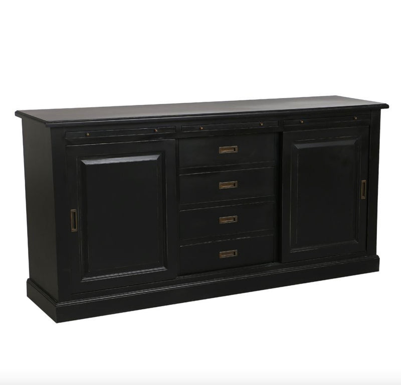 3 door Sideboard Black Rhode Island Collection
