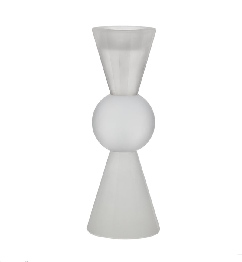 Frosted Glass Candle Holder