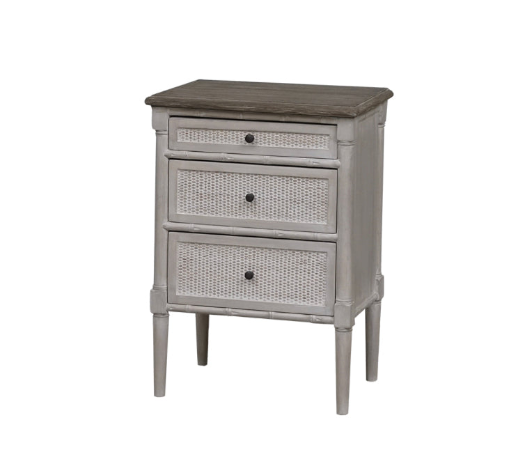 Eileen French Country Bedside table 3 Drawers DCCO33