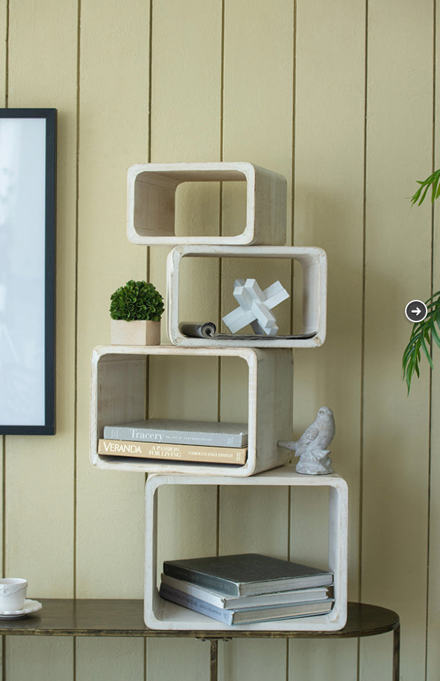 Set/4 Square Shelf Set