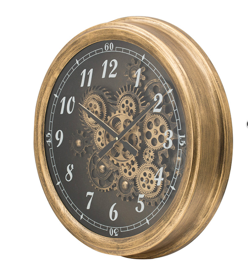 Gold Gear Clock 53CM