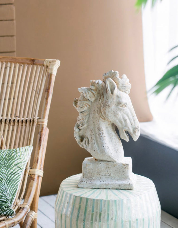 Composite Horse Bust Statue Large